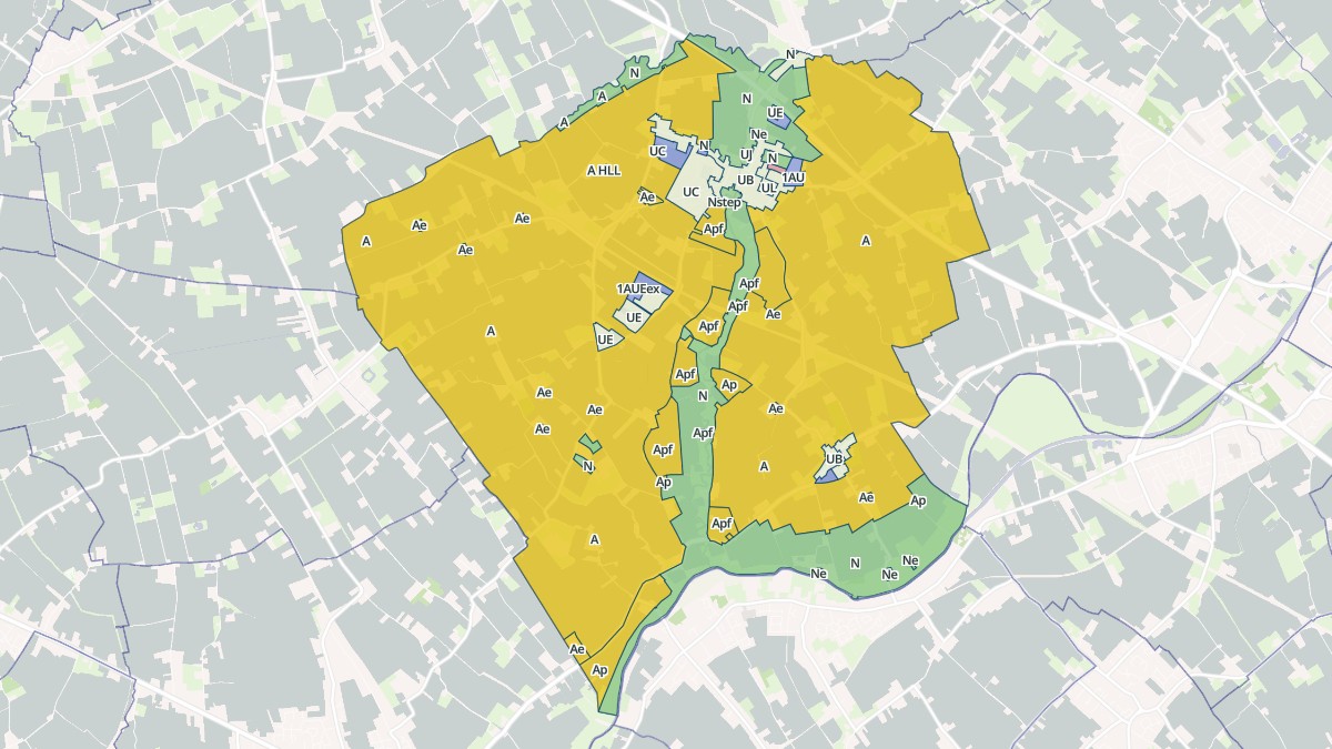 Aperçu cartographique de Steenwerck, centré sur la commune