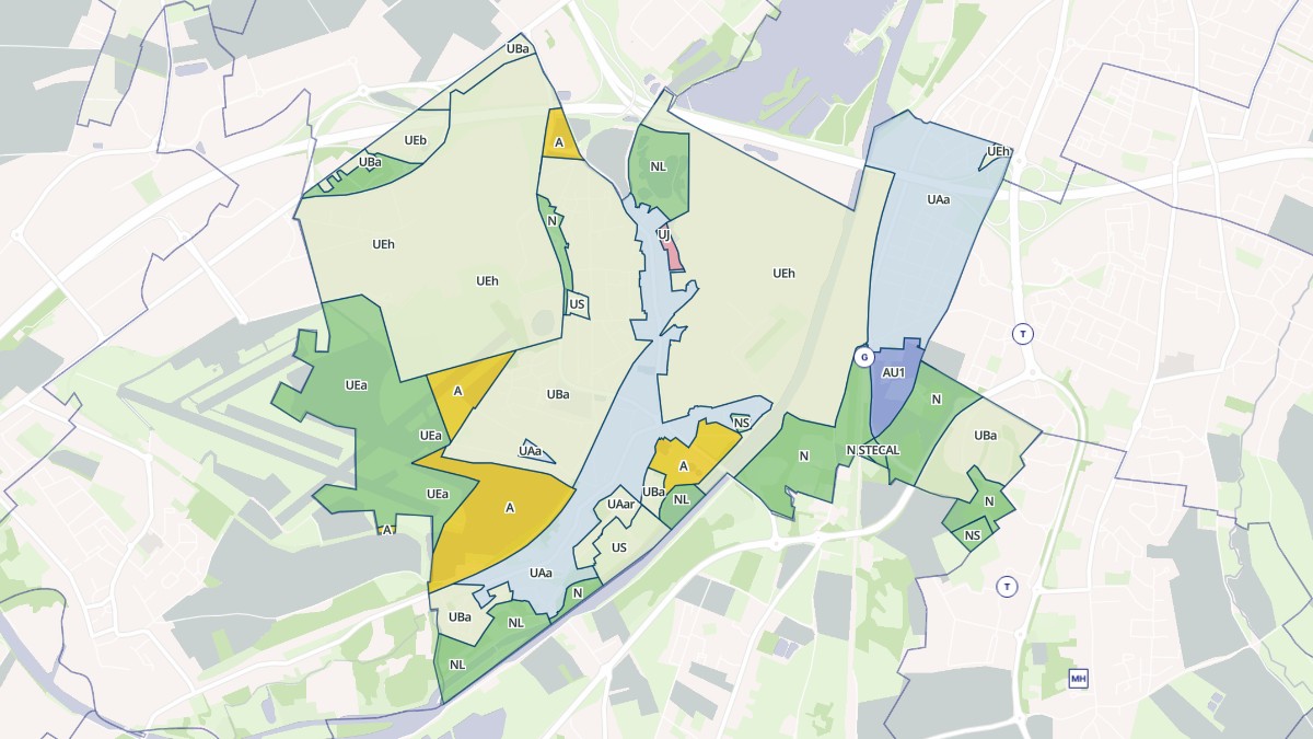 Aperçu cartographique de Trith-Saint-Léger, centré sur la commune