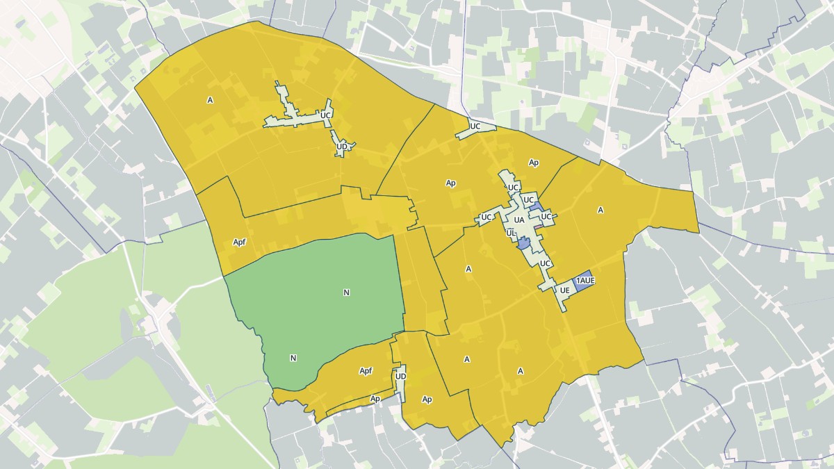 Aperçu cartographique de Vieux-Berquin, centré sur la commune
