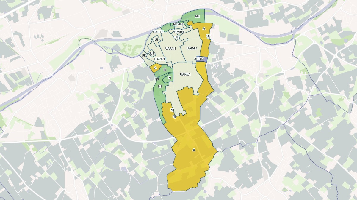 Aperçu cartographique de Wervicq-Sud, centré sur la commune