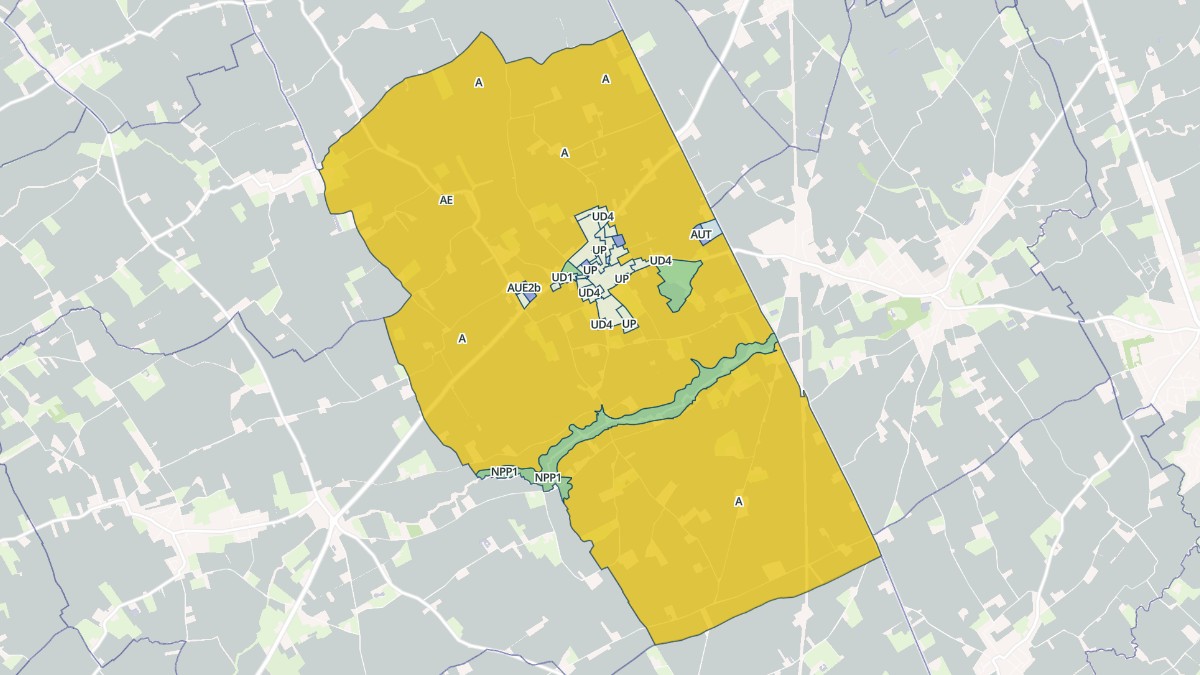 Aperçu cartographique de Zegerscappel, centré sur la commune