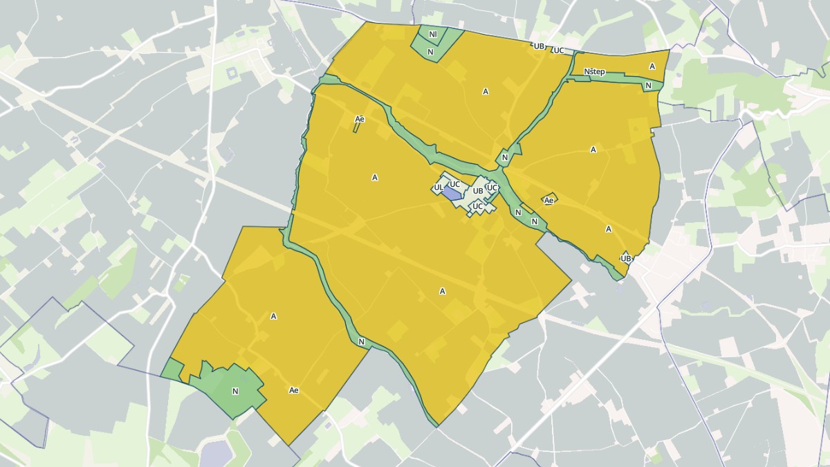 Aperçu cartographique de Zuytpeene, centré sur la commune