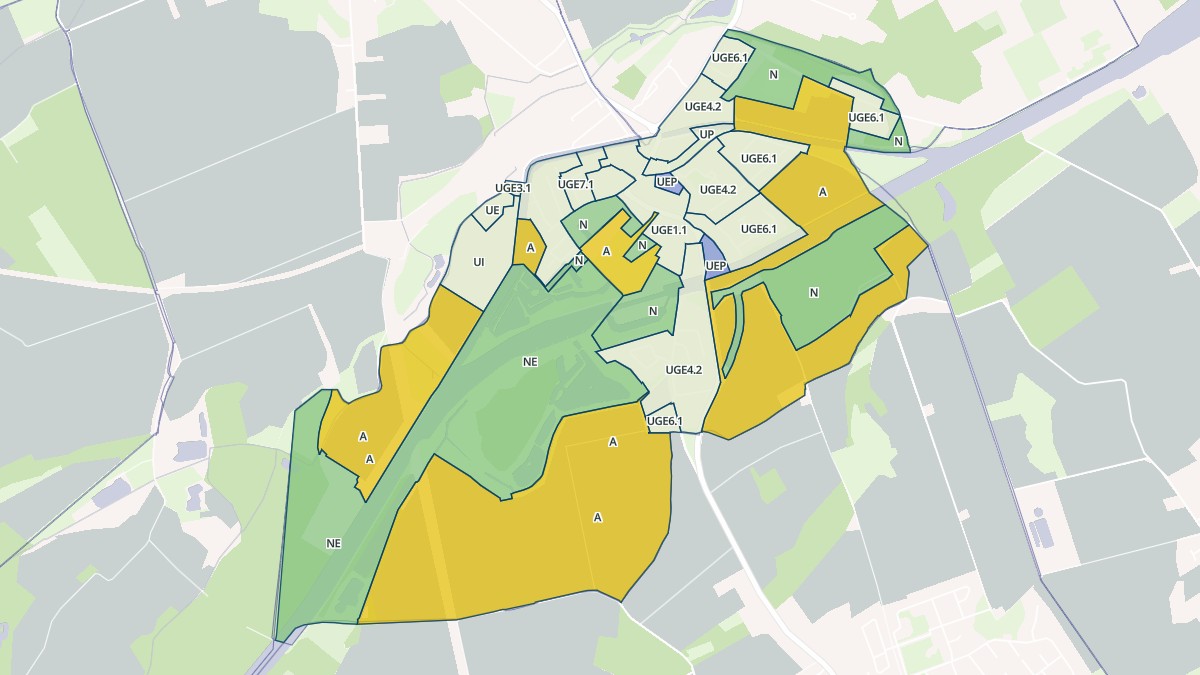 Aperçu cartographique de Don, centré sur la commune