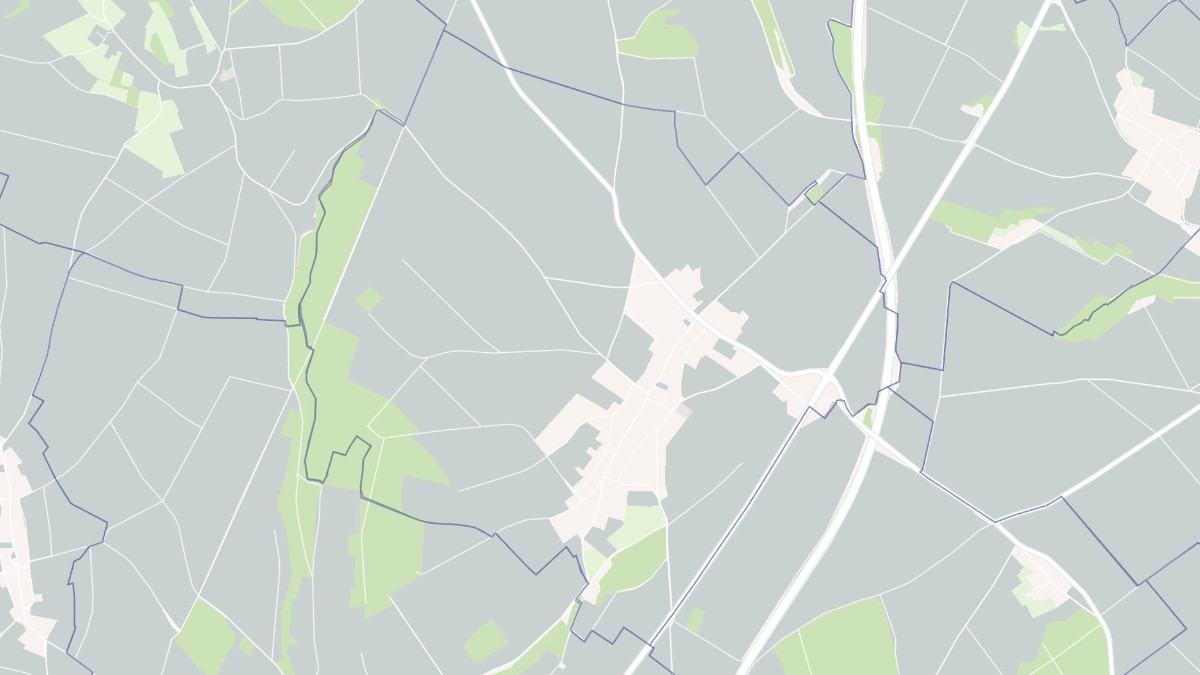 Aperçu cartographique de Abbeville-Saint-Lucien, centré sur la commune