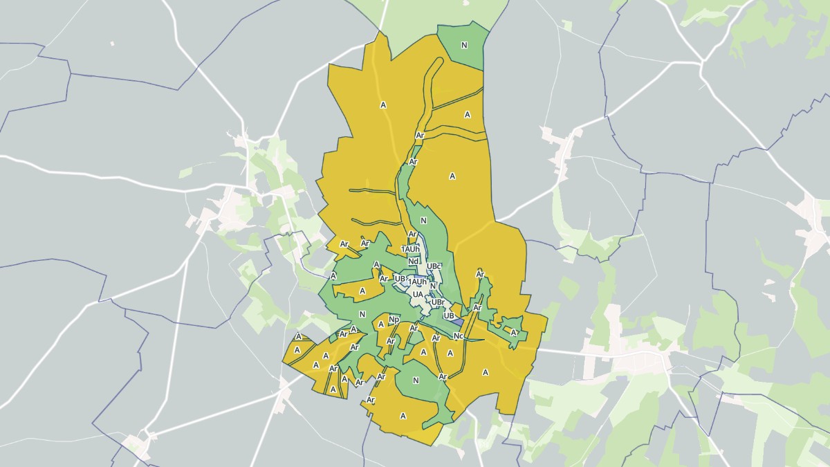 Aperçu cartographique de Acy-en-Multien, centré sur la commune