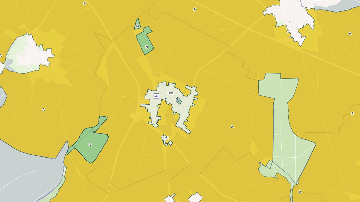 Aperçu cartographique de Auchy-la-Montagne, centré sur la commune