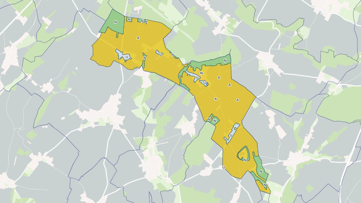 Aperçu cartographique de Beaumont-les-Nonains, centré sur la commune