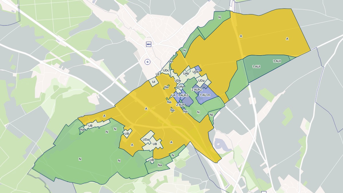 Aperçu cartographique de Belle-Église, centré sur la commune