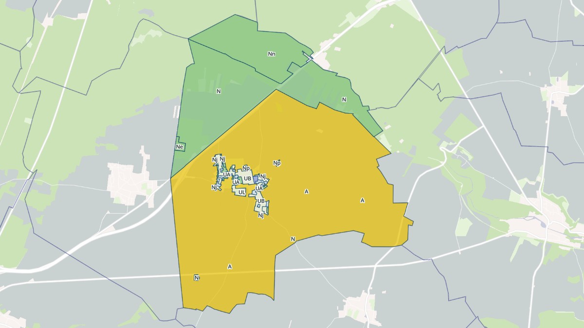 Aperçu cartographique de Boissy-Fresnoy, centré sur la commune