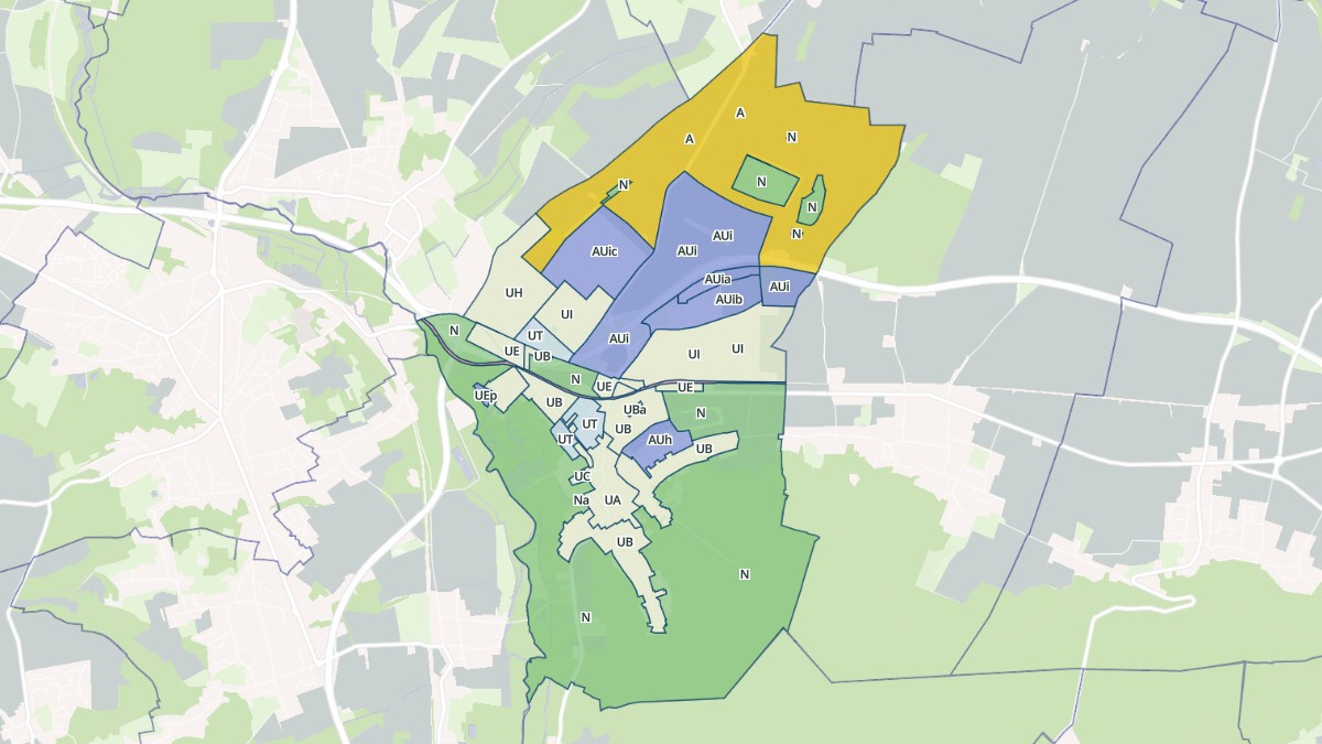 Aperçu cartographique de Breuil-le-Sec, centré sur la commune