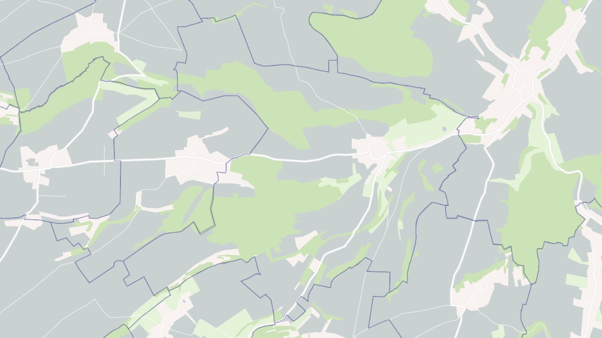 Aperçu cartographique de Catheux, centré sur la commune