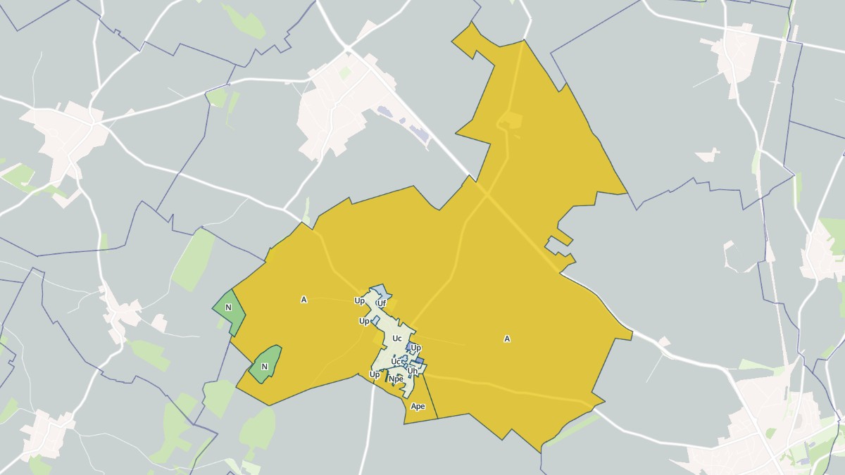 Aperçu cartographique de Catillon-Fumechon, centré sur la commune