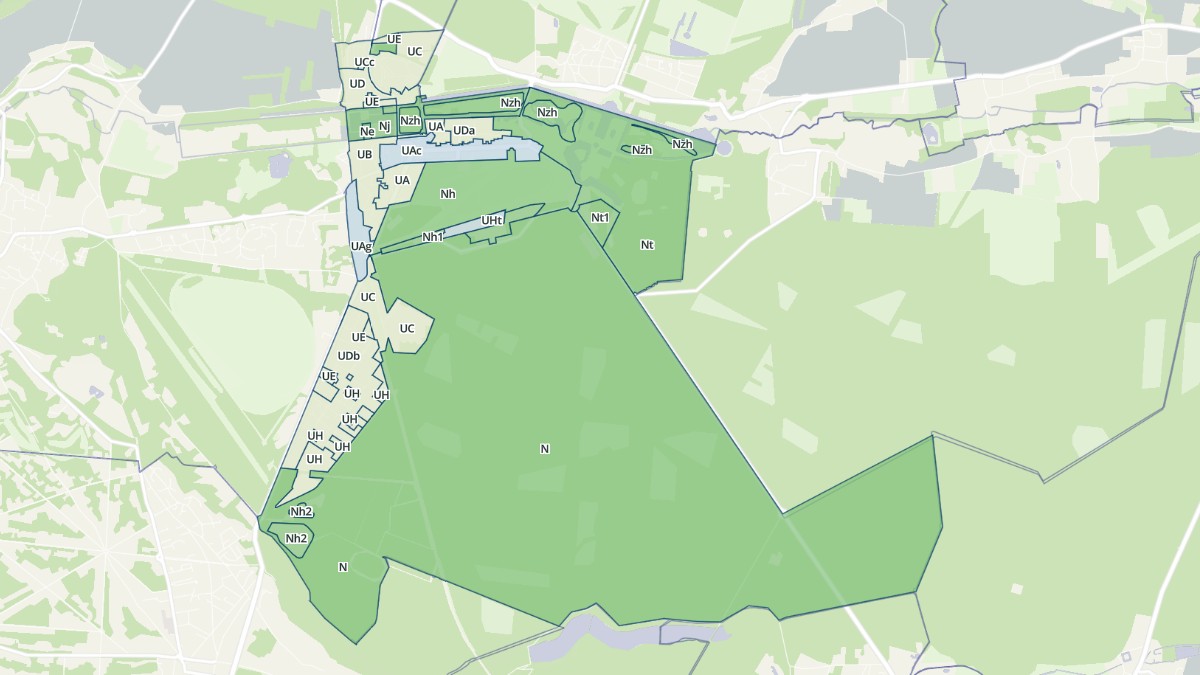 Aperçu cartographique de Chantilly, centré sur la commune