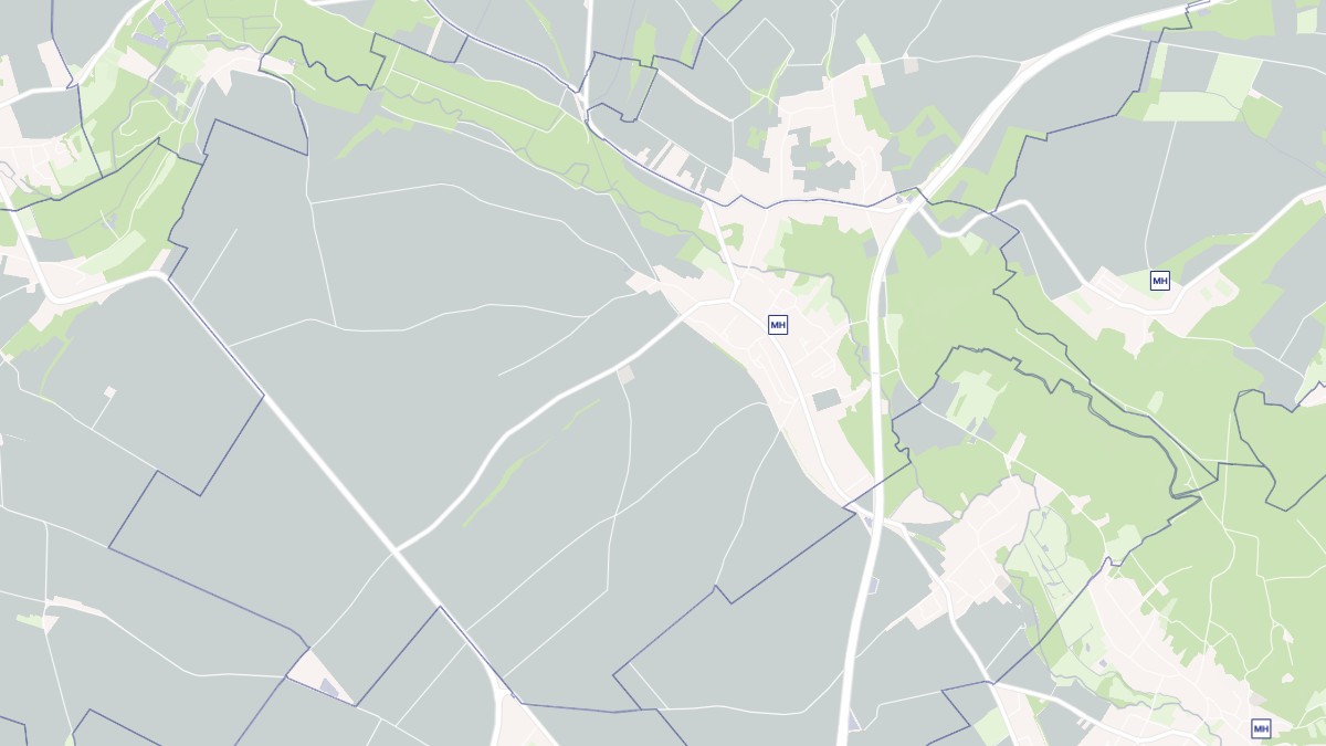 Aperçu cartographique de Coudun, centré sur la commune