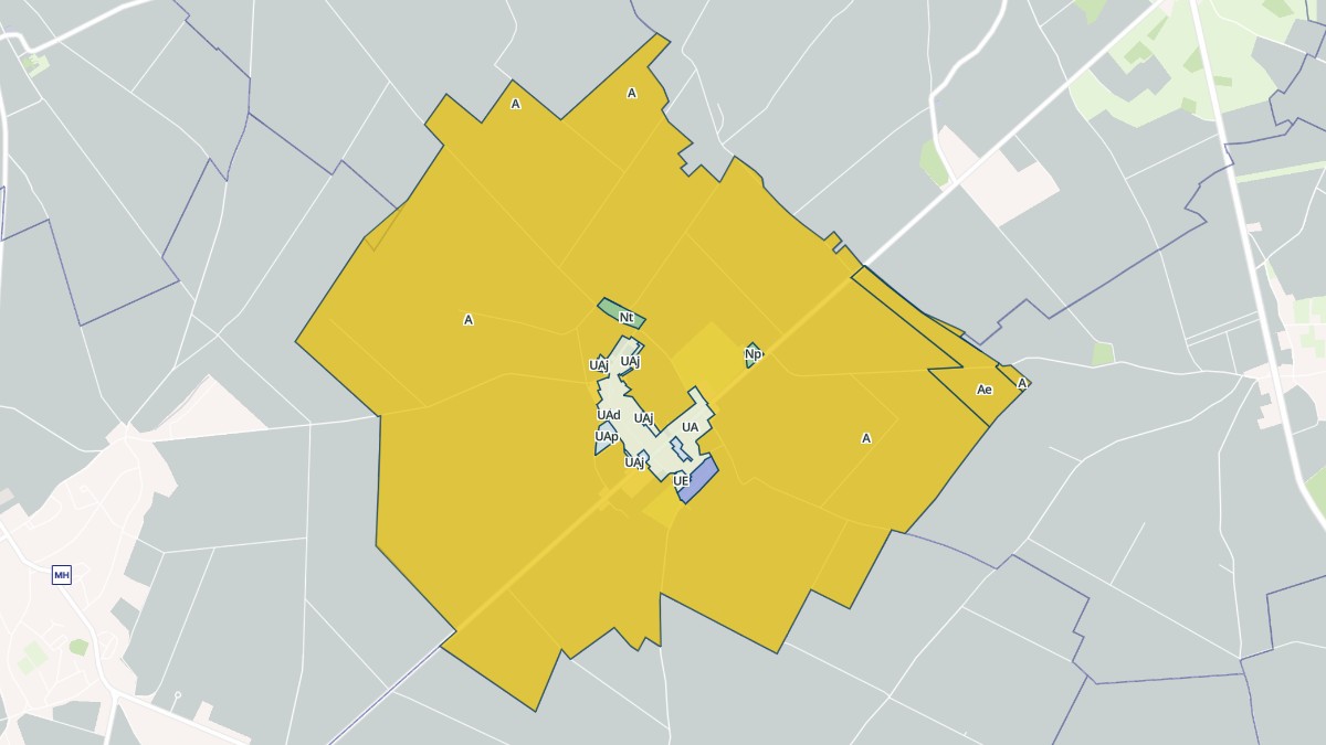 Aperçu cartographique de Courcelles-Epayelles, centré sur la commune