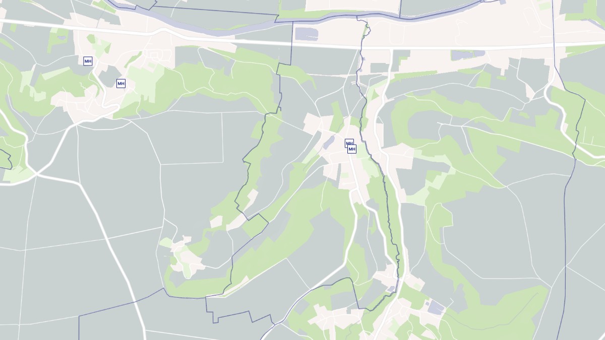 Aperçu cartographique de Courtieux, centré sur la commune