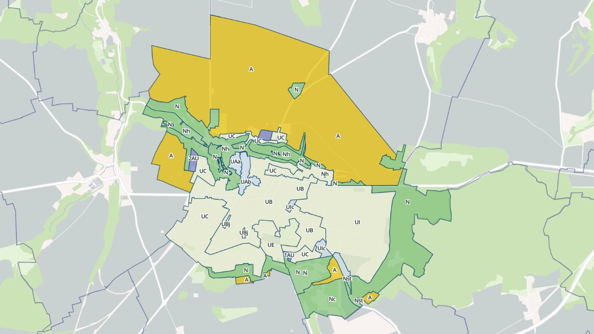 Aperçu cartographique de Crépy-en-Valois, centré sur la commune