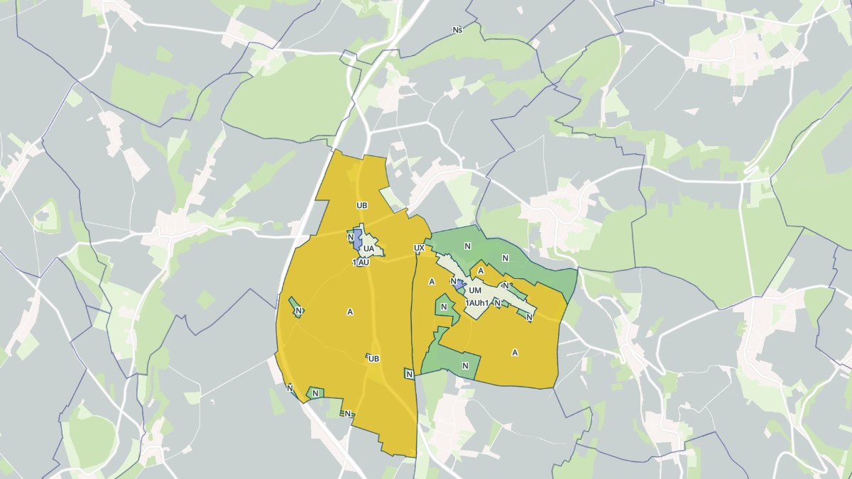 Aperçu cartographique de La Drenne, centré sur la commune
