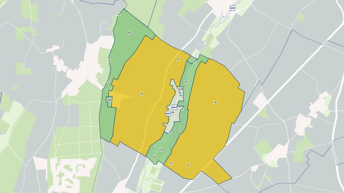 Aperçu cartographique de Énencourt-Léage, centré sur la commune