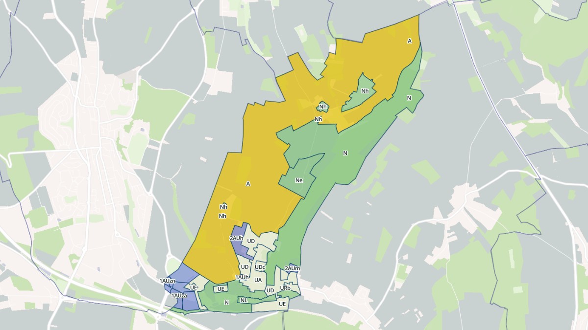 Aperçu cartographique de Esches, centré sur la commune