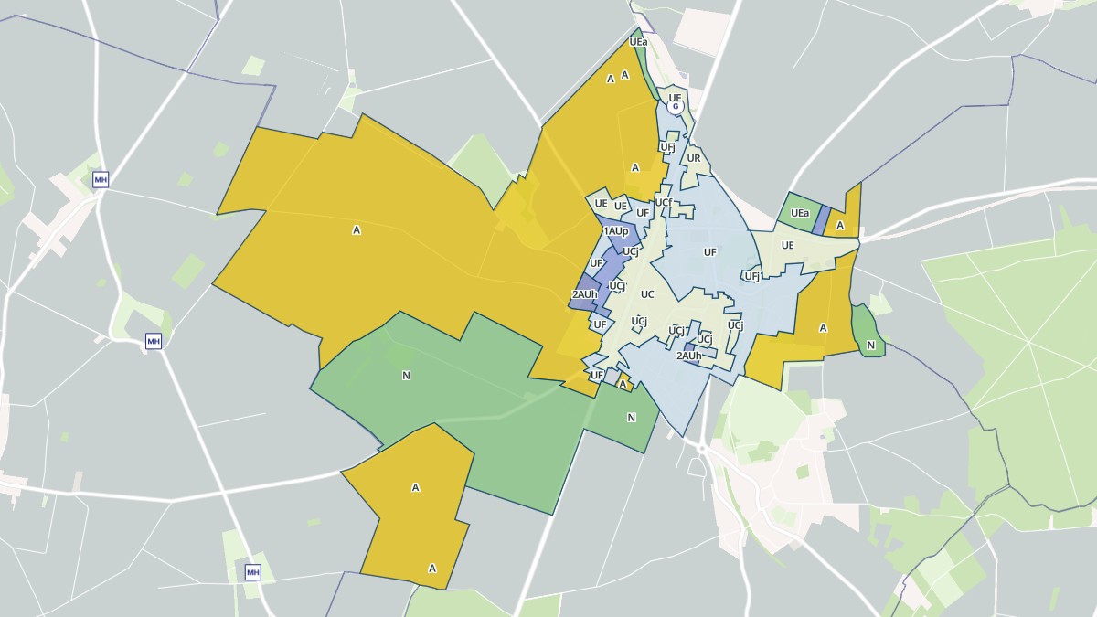 Aperçu cartographique de Estrées-Saint-Denis, centré sur la commune