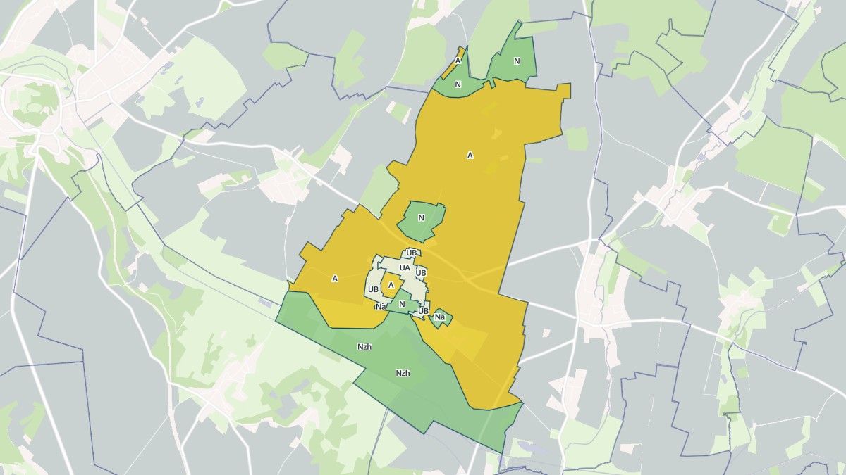 Aperçu cartographique de Fay-les-Étangs, centré sur la commune
