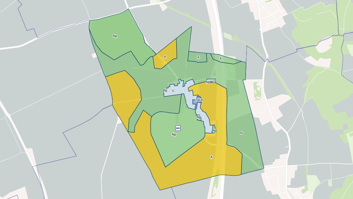 Aperçu cartographique de Le Fayel, centré sur la commune