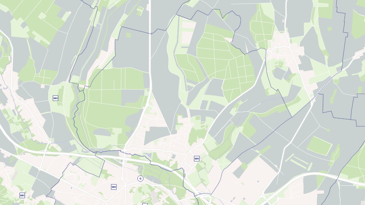 Aperçu cartographique de Fitz-James, centré sur la commune