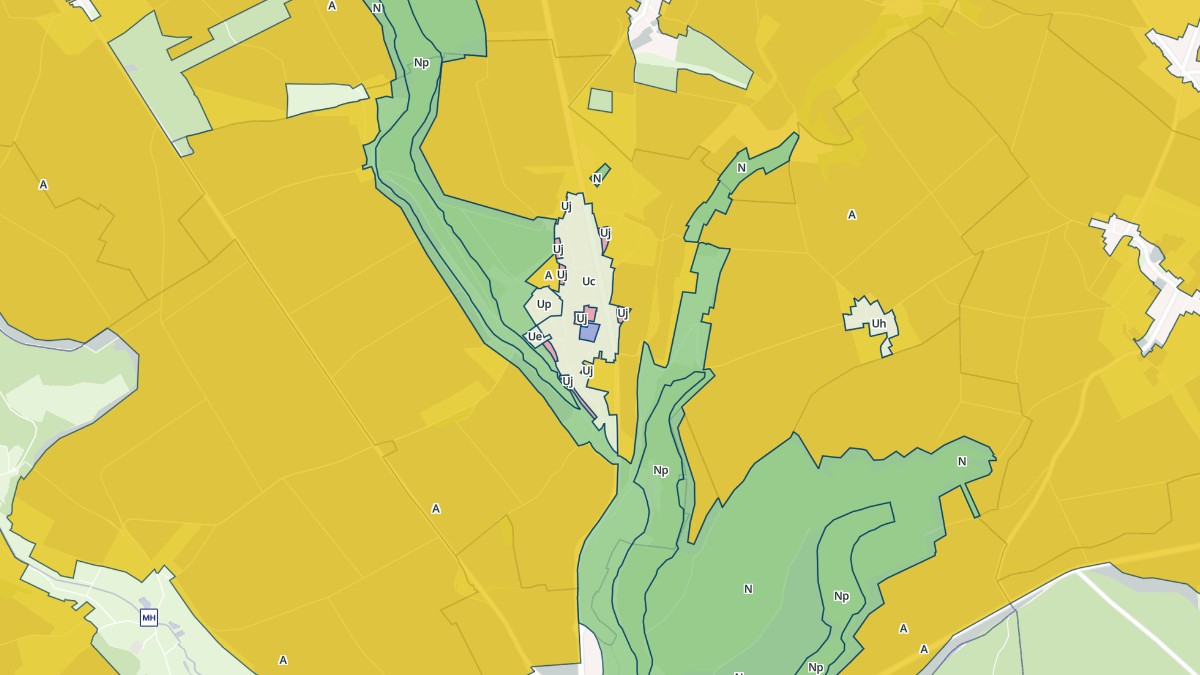 Aperçu cartographique de Fontaine-Lavaganne, centré sur la commune