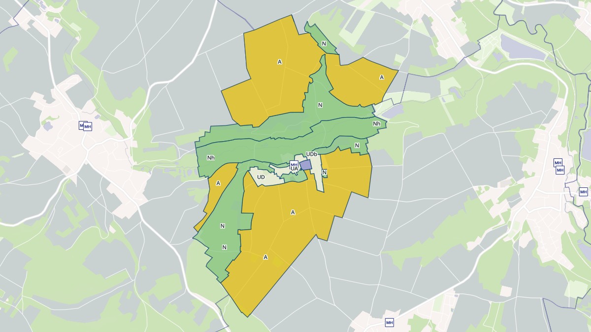 Aperçu cartographique de Foulangues, centré sur la commune