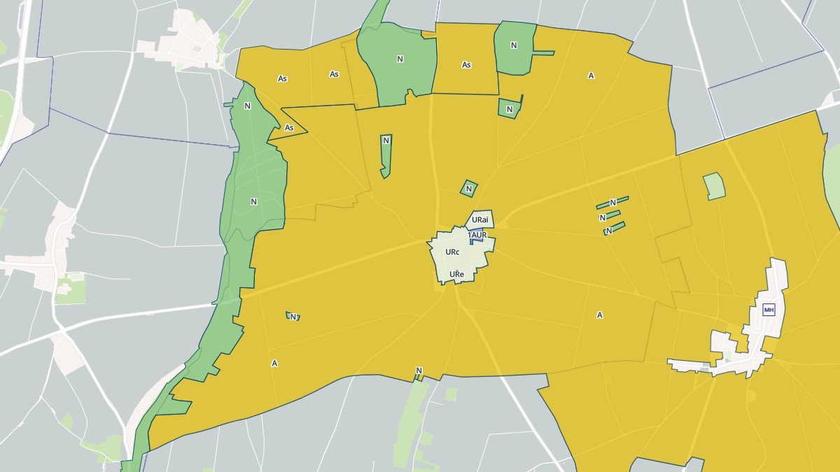 Aperçu cartographique de Fouquerolles, centré sur la commune