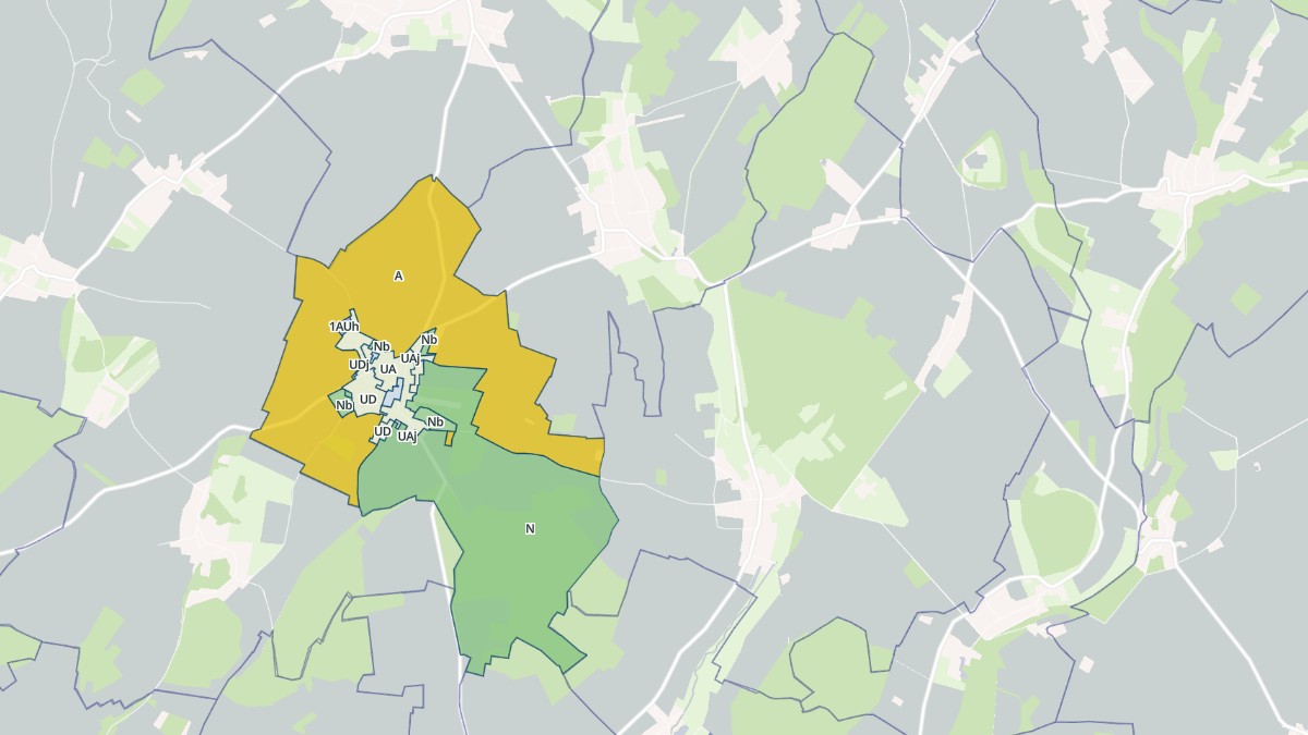 Aperçu cartographique de Montchevreuil, centré sur la commune