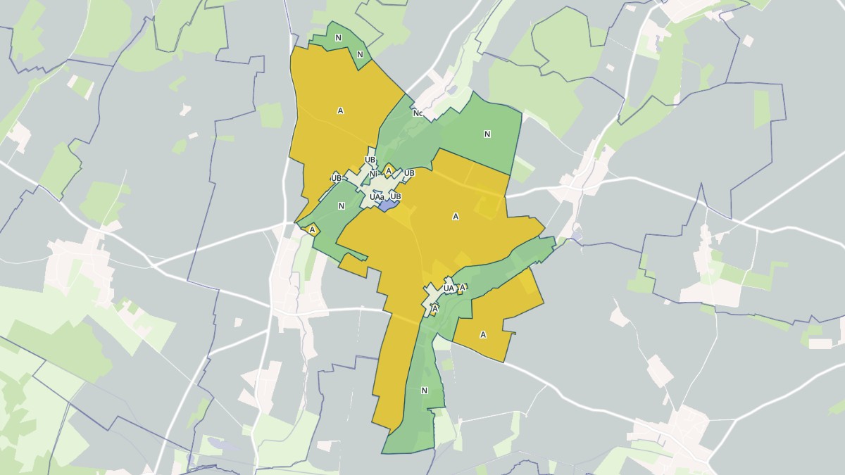 Aperçu cartographique de Fresne-Léguillon, centré sur la commune