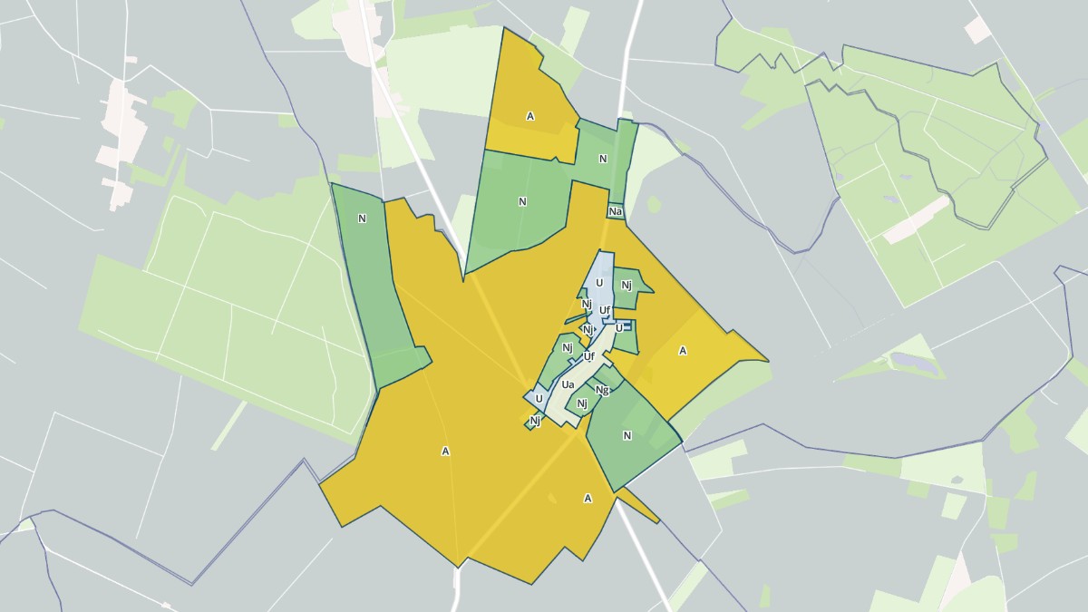 Aperçu cartographique de Fresnières, centré sur la commune