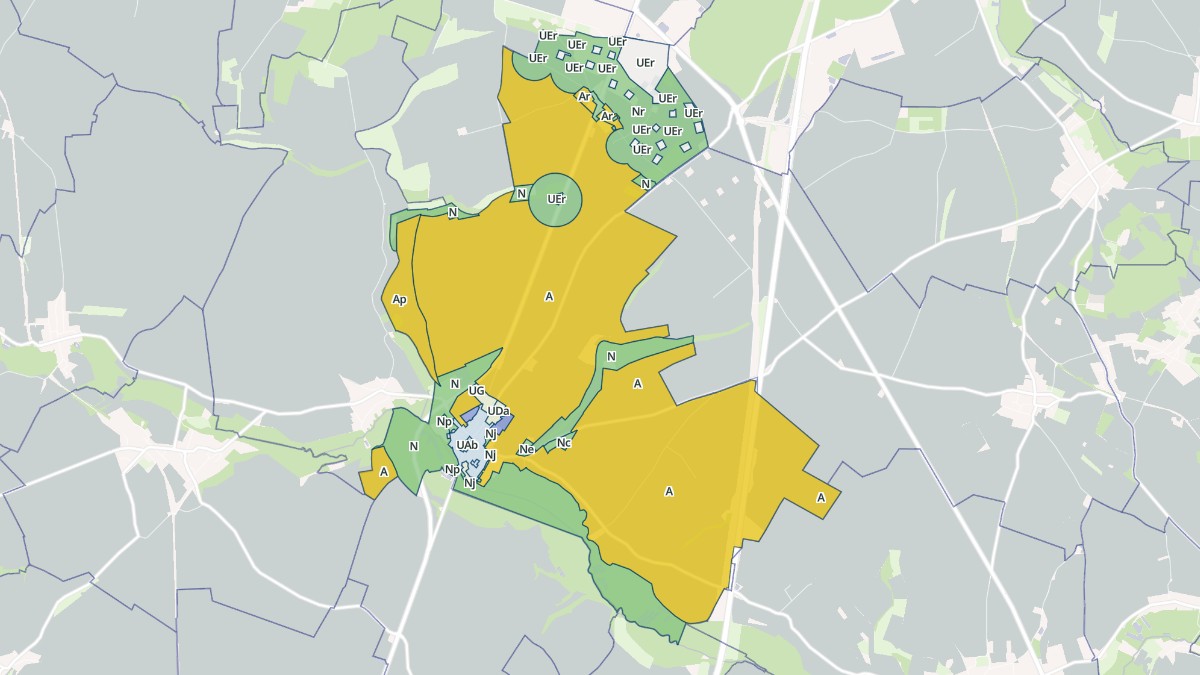 Aperçu cartographique de Gournay-sur-Aronde, centré sur la commune