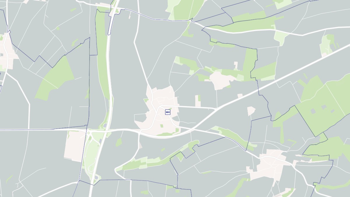Aperçu cartographique de Hardivillers, centré sur la commune