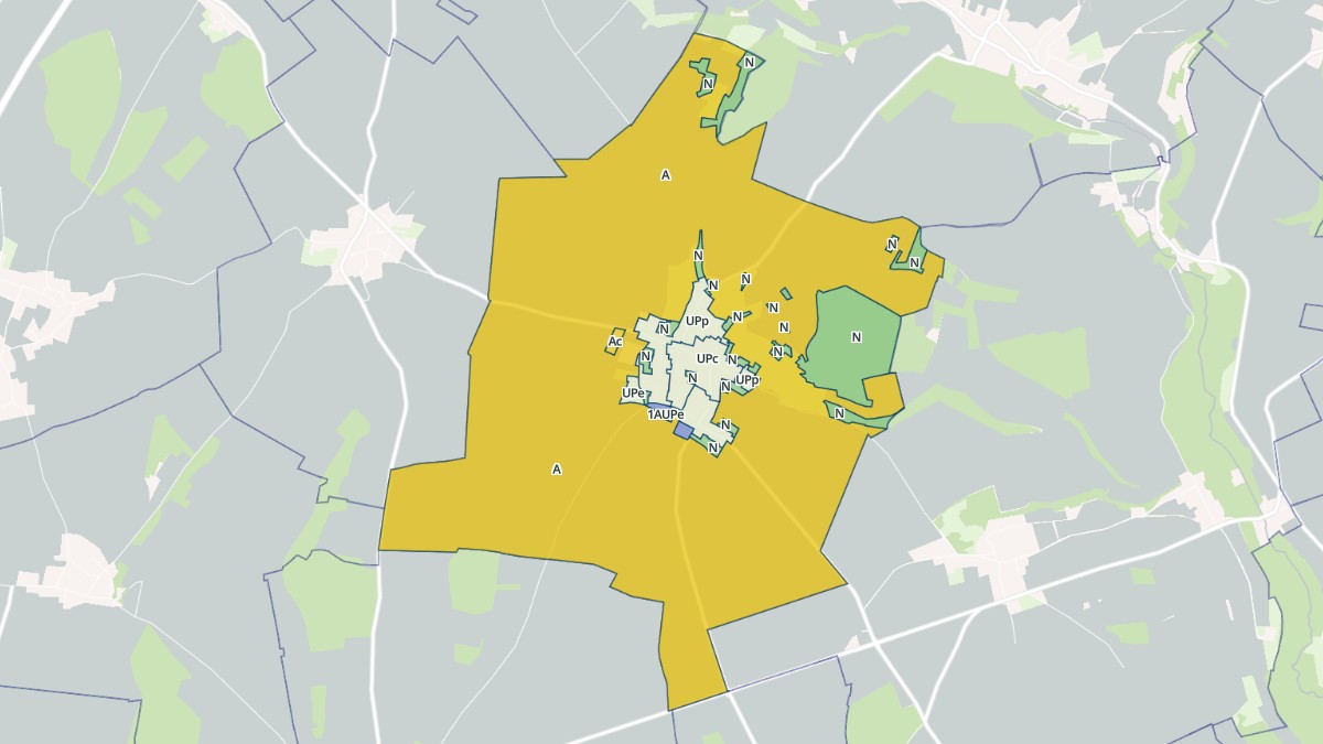 Aperçu cartographique de Haudivillers, centré sur la commune