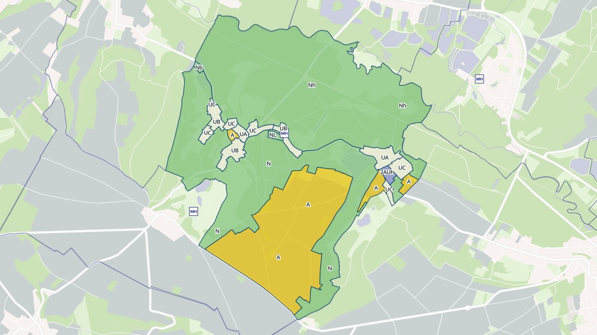 Aperçu cartographique de Heilles, centré sur la commune