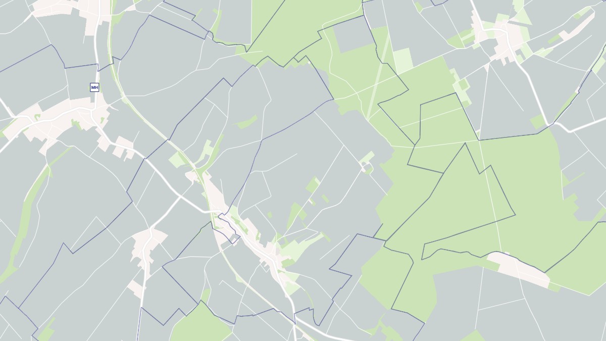 Aperçu cartographique de La Hérelle, centré sur la commune