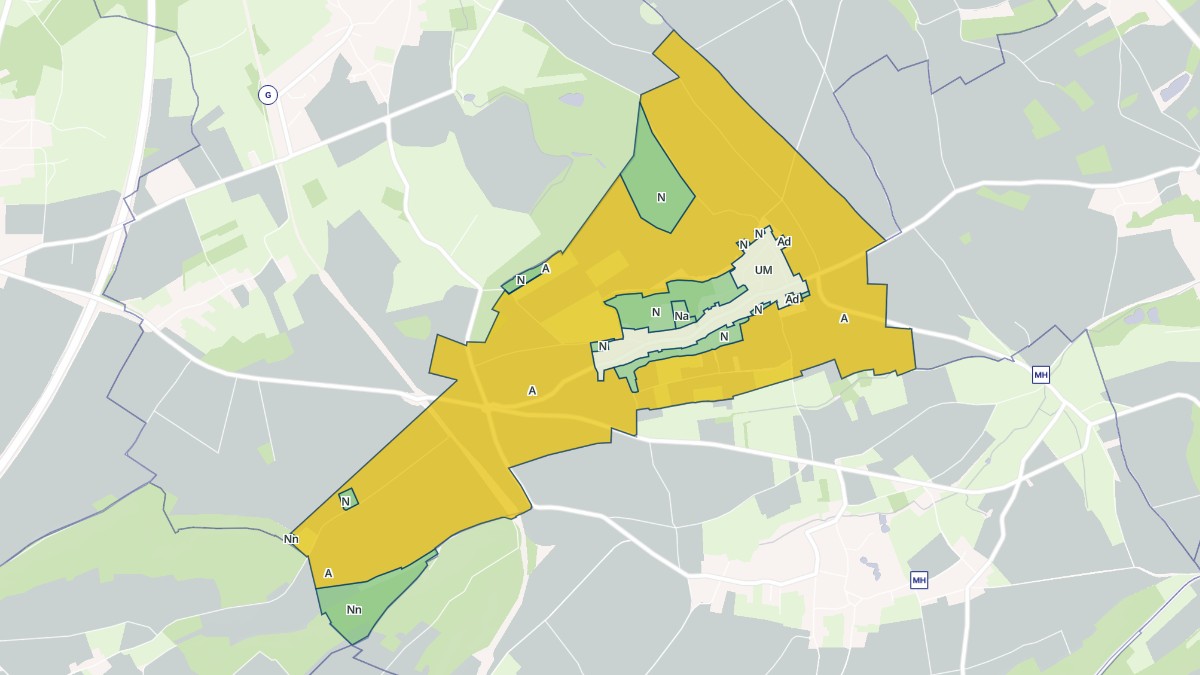 Aperçu cartographique de Hodenc-l'Évêque, centré sur la commune