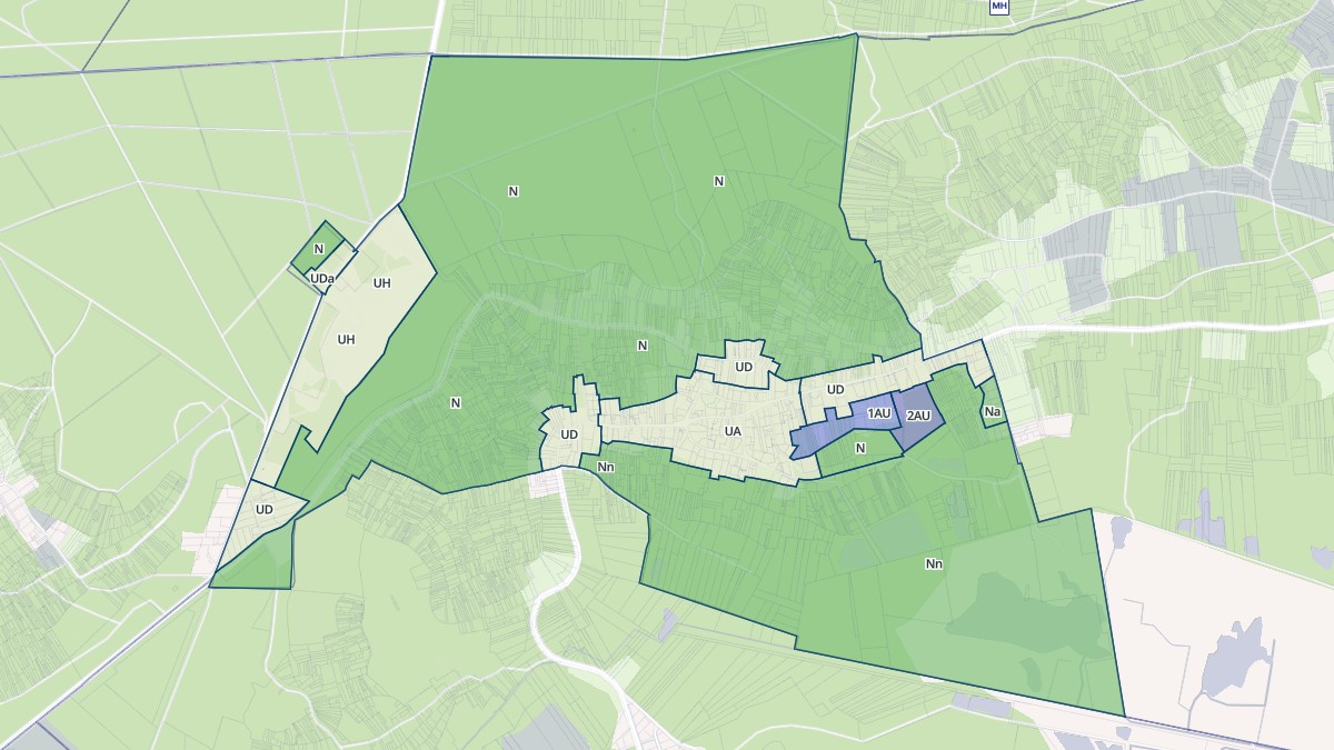 Aperçu cartographique de Labruyère, centré sur la commune