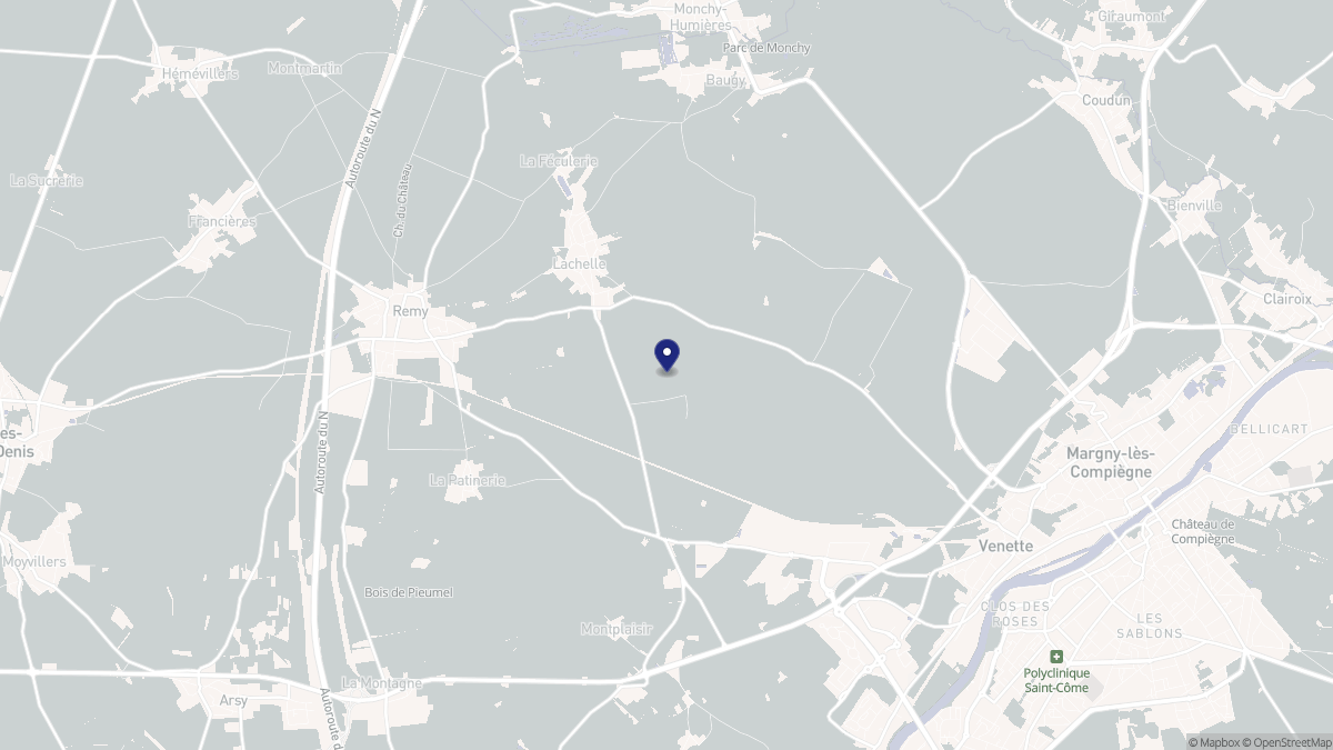 Aperçu cartographique de Lachelle, centré sur la commune
