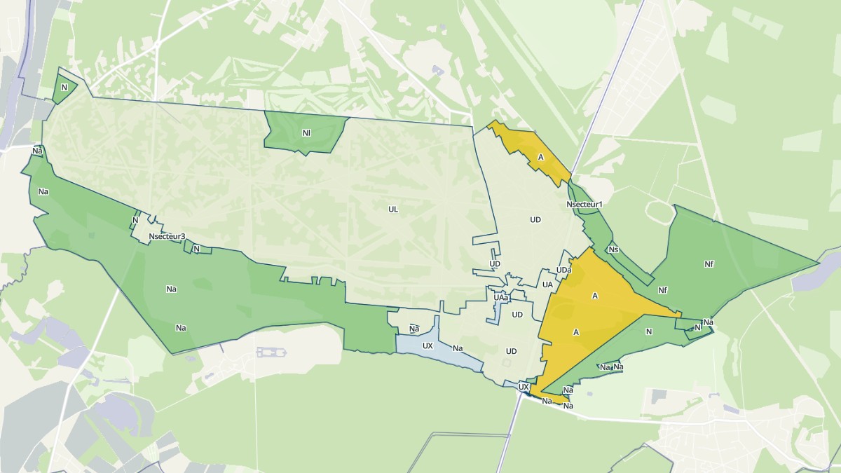 Aperçu cartographique de Lamorlaye, centré sur la commune
