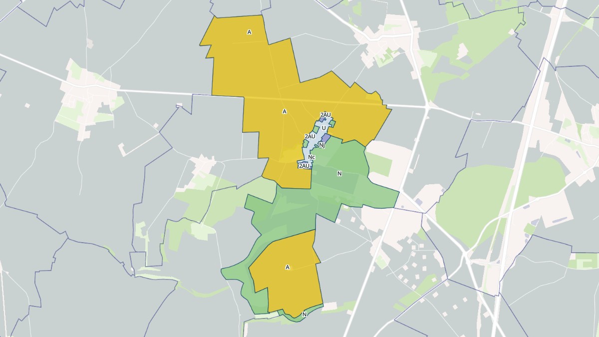 Aperçu cartographique de Lataule, centré sur la commune