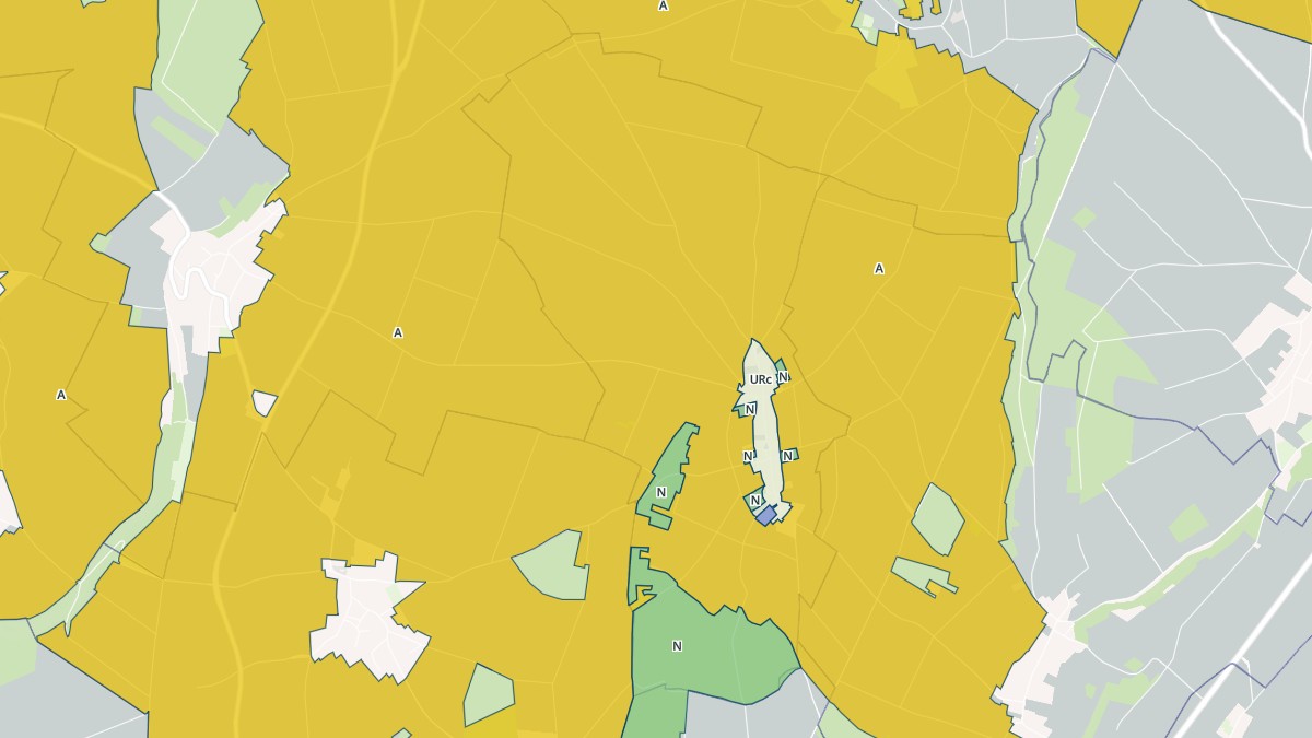 Aperçu cartographique de Maisoncelle-Saint-Pierre, centré sur la commune