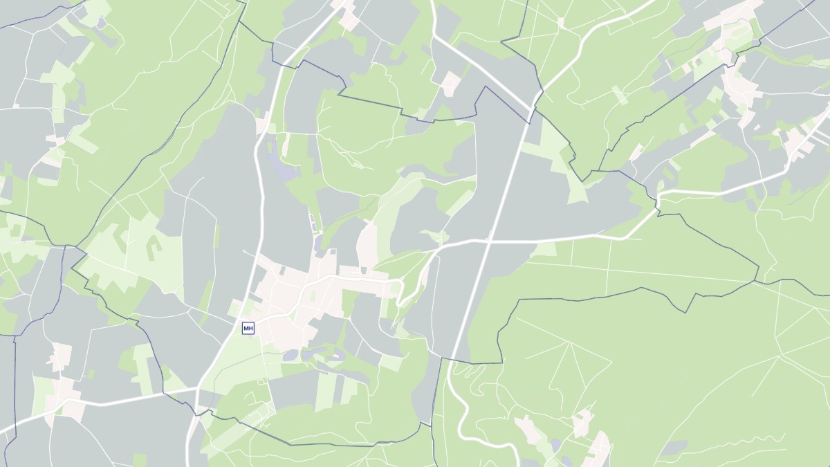 Aperçu cartographique de Mareuil-la-Motte, centré sur la commune