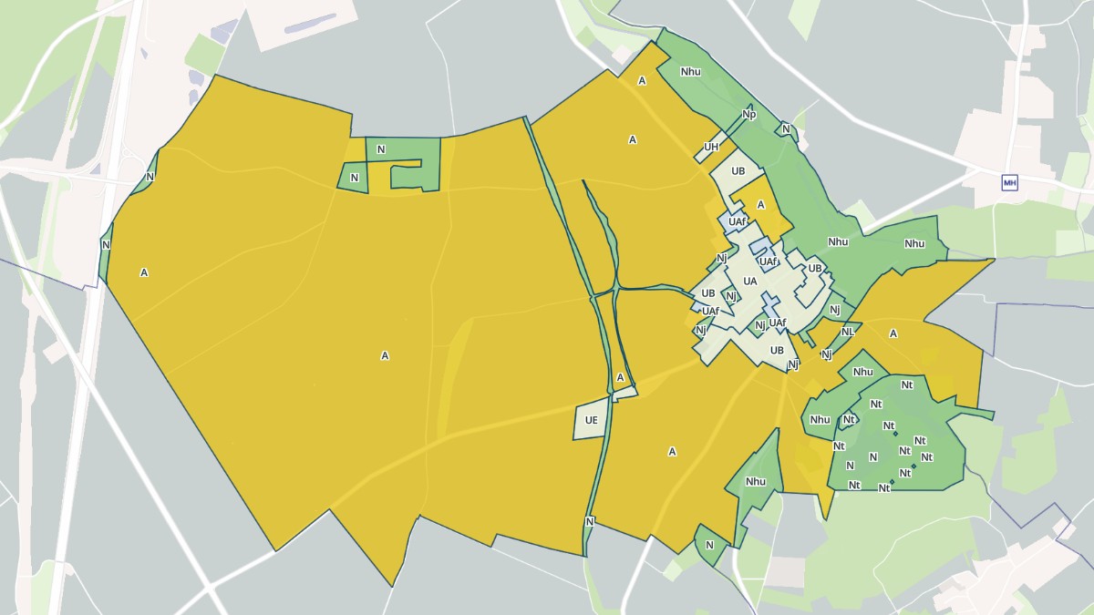 Aperçu cartographique de Marquéglise, centré sur la commune