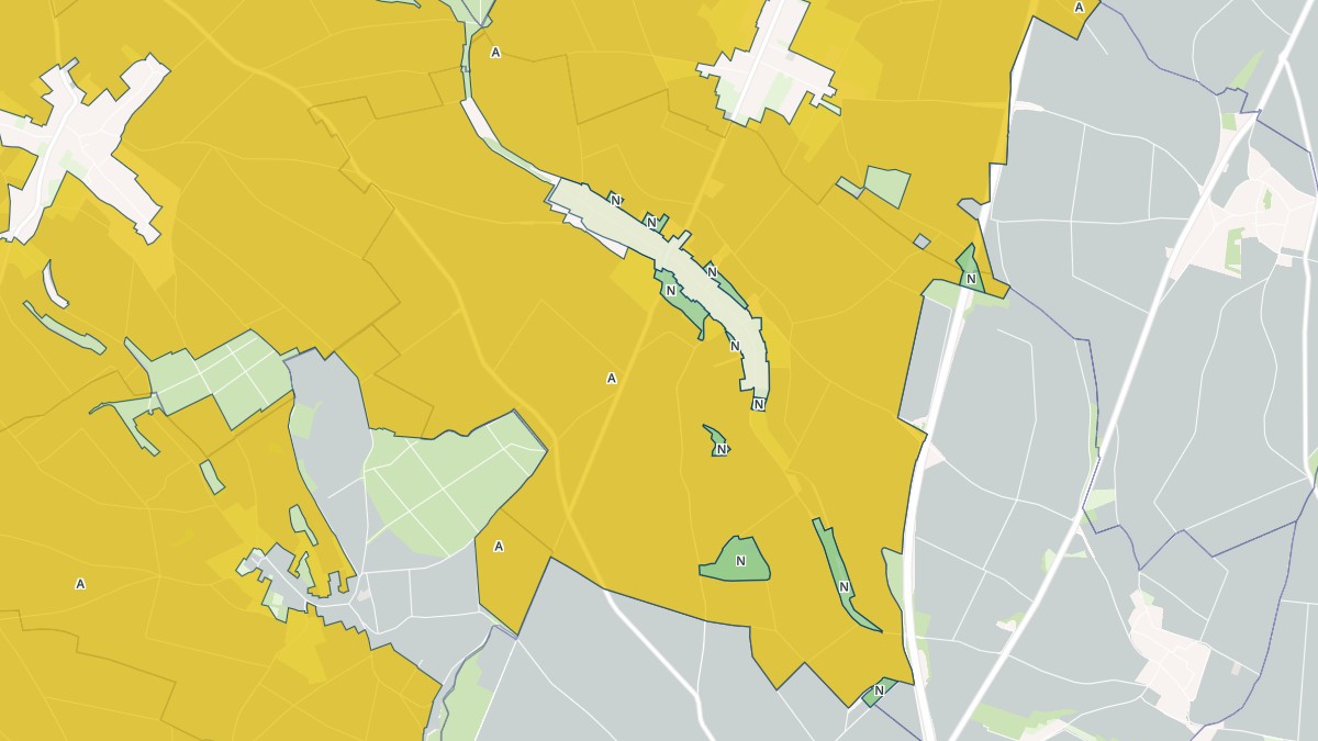 Aperçu cartographique de Maulers, centré sur la commune