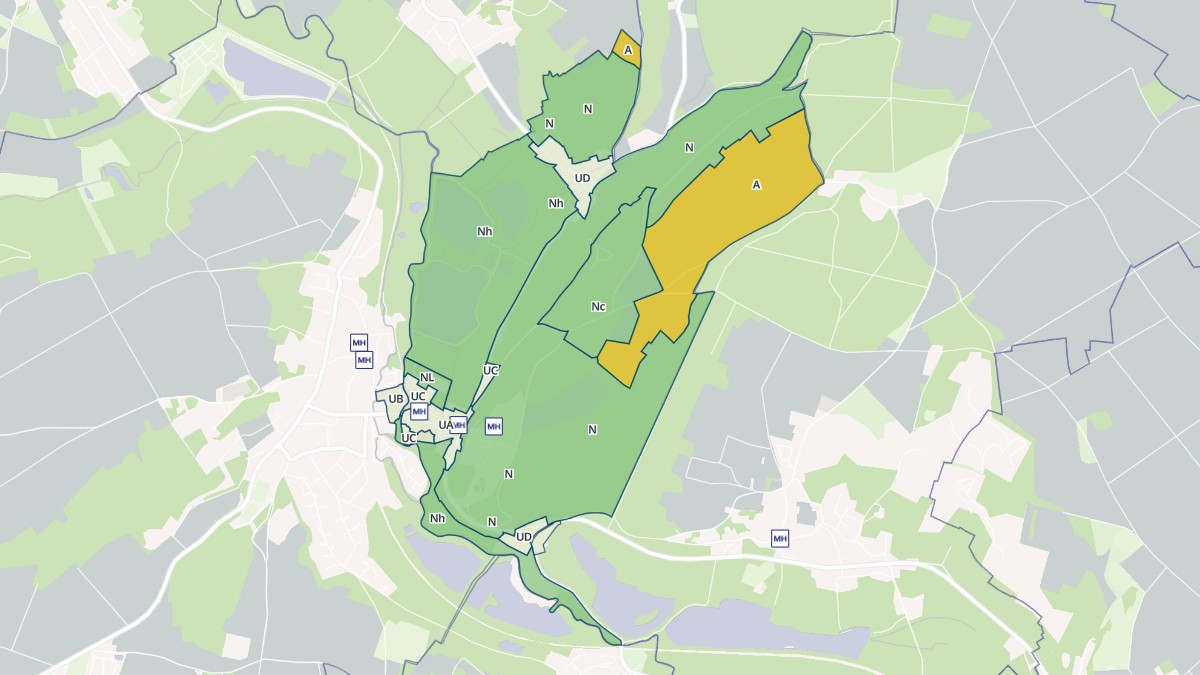 Aperçu cartographique de Mello, centré sur la commune