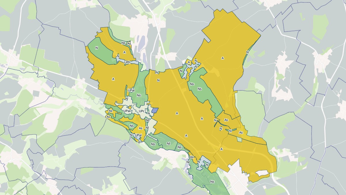 Aperçu cartographique de Milly-sur-Thérain, centré sur la commune